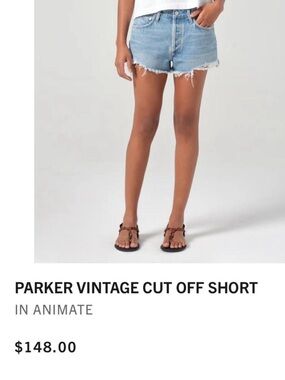 Agolde Parker Vintage Cut Off Short